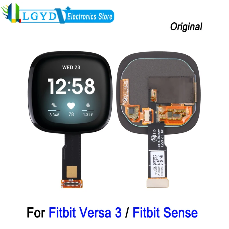 1.58-inch AMOLED Screen For Fitbit Versa 3 / Fitbit Sense Smart Watch Display and Digitizer Full Assembly Replacement Part