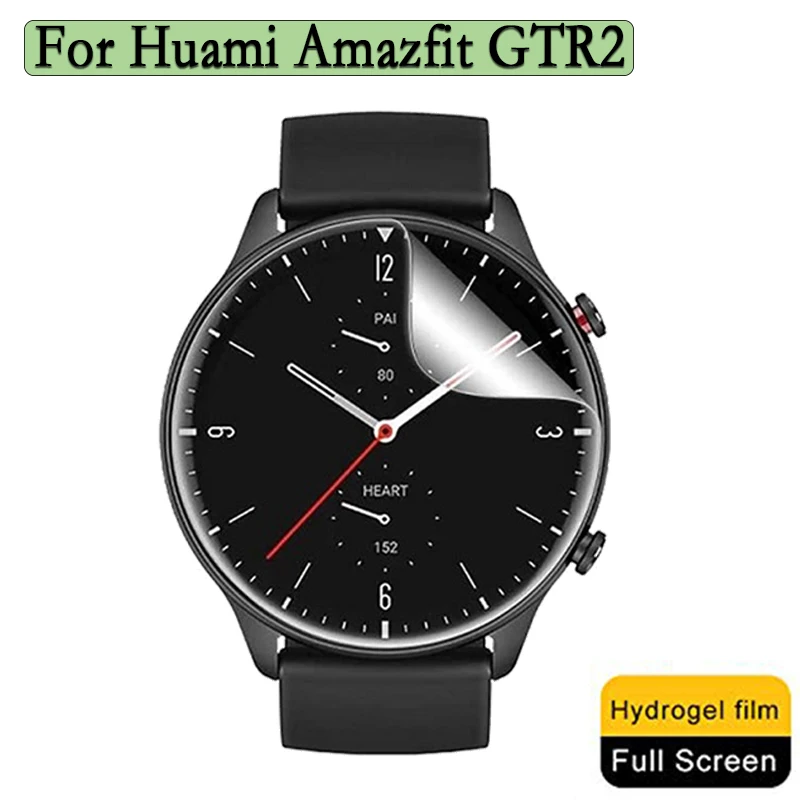 3/6pcs Ultra-thin Transparent Hydrogel Film For Huami Amazfit GTR 2 Sport Smart Watch Protective Film Cover