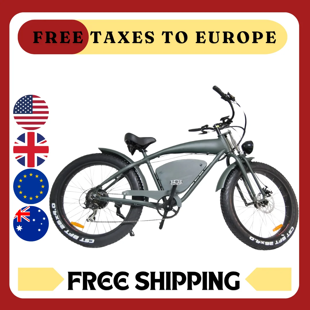 1000W 26 Inch Electric Bicycle 48V 20AH Electric Bike Fat Tire Mountain Ebike Electric Mountain Bike