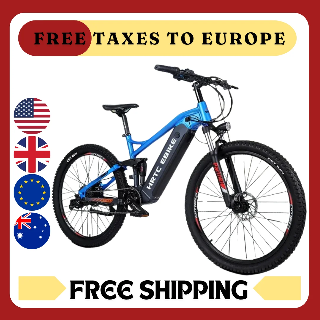 New 26-inch mountain electric bike soft tail bike 1000W48V17AH hydraulic brakes rear-wheel drive hidden lithium battery 50km/h